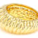 Electroform Scallop Ring In 18K Gold Over Bronze