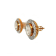 1.94 Ctw Diamond Slice and 1.70 Ctw White Diamond Earring in 18K YG