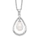 Rhodium Over Sterling Silver 7-8mm White Freshwater Cultured Pearl
Pendant Necklace