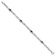 Rhodium Over 10k White Gold Garnet 4 Stone Bracelet