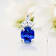 14K White Gold Oval Tanzanite and Diamond Pendant 0.36ctw