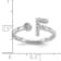 Rhodium Over 14K White Gold Lab Grown Diamond VS/SI GH, Initial F
Adjustable Ring