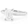 Lab-Grown Diamond Emerald-Cut Solitaire Ring In 14K White Gold 2.00ct