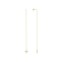 White Cubic Zirconia 18K Yellow Gold Over Sterling Silver Star Drop
Earrings 0.20ctw
