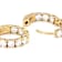 Classic Moissanite Inside-Out Hoop Earrings In 14K Gold Over Sterling Silver