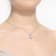 CZ Heart Pendant Necklace In Sterling Silver 16 Inch