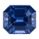 Blue Spinel 7.4x6.5mm Emerald Cut 1.98ct