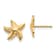 14K Yellow Gold Starfish Post Earrings