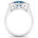 Cushion Cut London Blue Topaz and White Diamond 14K White Gold Halo Ring
2.39 ctw
