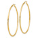 14k Yellow Gold Polished 2 3/8" Tube Hoop Earrings