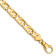 14k Yellow Gold 10mm Hand-Polished Solid Fancy Link 22 Inch Chain