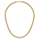 14K Yellow Gold Polished Fancy Diamond-cut Link Necklace
