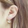 18K Yellow Gold Over Sterling Silver Polished 1/2" Round Hoop Earrings