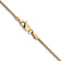 14k Yellow Gold 1.25mm Solid Spiga 14 Inch Chain