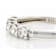 Lab-Grown Diamond Five-Stone Band Ring In 14K White Gold 0.75ctw