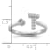 Rhodium Over 14K White Gold Lab Grown Diamond VS/SI GH, Initial T
Adjustable Ring