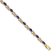14k Yellow Gold and Rhodium Over 14k Yellow Gold Diamond and Sapphire
Infinity Bracelet