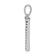 Rhodium Over 14K White Gold Diamond Letter T Initial Pendant
