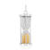 Citrine Rhodium Over Sterling Silver Hourglass Sand Timer Pendant