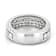 Moissanite Band Ring In Platinum-Enhanced Sterling Silver 1.14ctw
Diamond Equivalent Weight