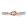 14K Two-tone White and Rose Gold First Promise Diamond Promise Ring 0.16ctw