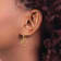 14k Yellow Gold Heart Dangle Earrings
