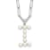 Rhodium Over Sterling Silver 3-5.5mm Freshwater Cultured Pearl LETTER I
18-inch Necklace