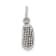 Sterling Silver Antiqued and Textured Flip Flop Children's Charm