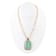 Barse Turquoise Jacquard Pendant Necklace In Bronze
