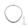 CZ Tennis Necklace In Sterling Silver 16 Inch