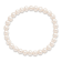 6-7mm White Semi-round Freshwater Cultured Pearl Stretch Bracelet