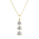 1.00ctw Diamond 3 Stone Pendant 14k Yellow Gold