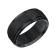 9mm Step-Edge Comfort Fit Band in Black Tungsten Carbide with Brushed Finish
