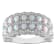 Sterling Silver Lab Created Opal and White Sapphire Ring 1.65ctw