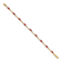 14k Yellow Gold and Rhodium Over 14k Yellow Gold Completed Open-Link
Diamond and Ruby Bracelet