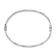 Sterling Silver Diamond-cut 6mm Bangle and 4mm Hoop Earring Set