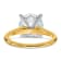 14K Yellow Gold With White Gold Accents 3 5/8 ct. G H I True Light Round
Moissanite Solitaire Ring