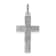 Rhodium Over 14k White Gold Diamond-Cut Satin Cross Pendant