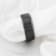 ELYSIAN Black Titanium Ring with Polished Beveled Edges and Brush
Finished Center 8mm