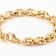 Beveled Curb Link Bracelet In 18K Gold Over Bronze