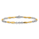 14K Two-tone Polished 7.75-inch Bracelet