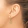 14k Yellow Gold Polished Claddagh Earrings