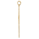 14k Yellow Gold Laser Designed Claddagh Cross Charm