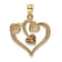 14k Yellow Gold and 14k Rose Gold with Rhodium over 14k Yellow Gold
Polished Hearts Pendant
