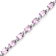 Pink Amethyst Rhodium Over Sterling Silver Oval Tennis Bracelet 8.61ctw