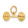 14k Yellow Gold Barbell Charm Pendant