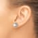 Rhodium Over 14K White Gold 6-7mm Round White Akoya Cultured Pearl Post Earrings
