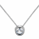 White Cubic Zirconia 14k White Gold Pendant With Chain 1.50ctw
