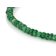 Emerald Rondelle Beaded Bracelet In Sterling Silver