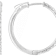 Classic Lab-Grown Diamond Hoop Earrings 1ctw In Sterling Silver